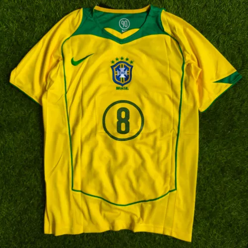 Camisa I Brasil 2004 M Kaká ou Ronaldinho