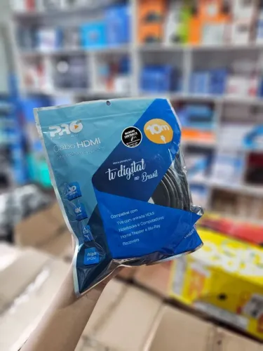 Cabo HDMI 4k,Alta performance 2.0 Proeletronic 10 metros  - Faço Entrega 