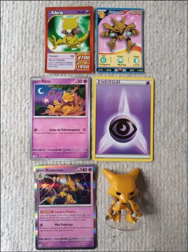 Colecionável Pokémon - Alakazam (Original Funko) + Cartas Pokémon