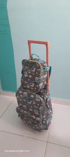 Kit Escola Mochila e Lancheira Puket Tubarao