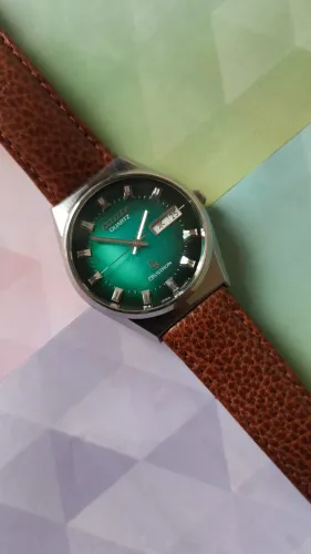 Citizen CQ Crystron Green