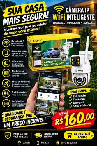 Vende-se câmeras via Wi-Fi, 360° graus ,valor 160,00