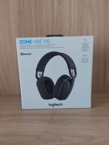 Logitech Zone Vibe 100 Bluetooth - Estado de Novo - Completo