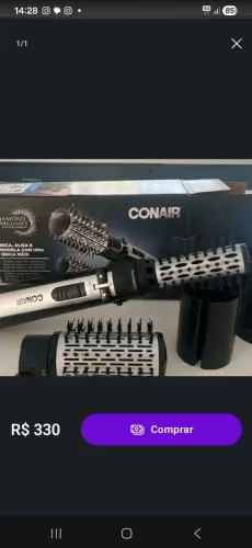Escova secadora giratória Conair