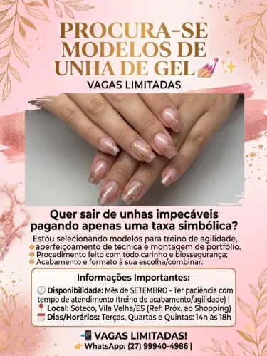 Modelo unha de gel