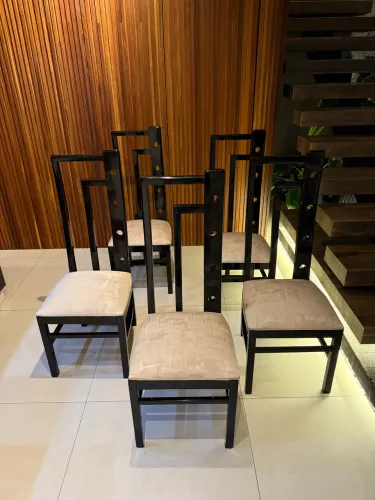 Cadeiras jantar luxo