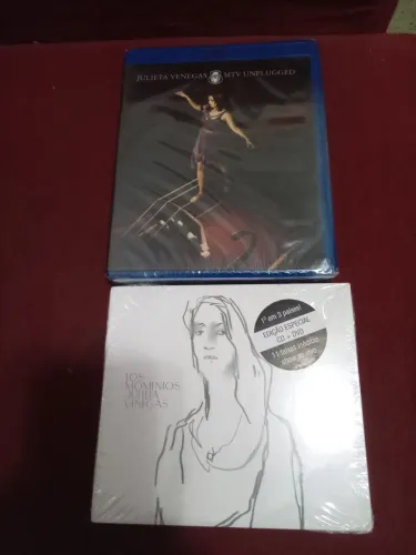 Blu-ray + CD duplo novos lacrados Julieta Venegas Unplugged MTV e Los Momentos