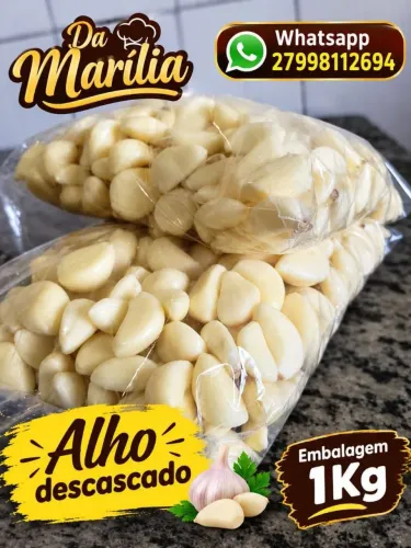Alho Descascado, Triturado, Temperado & Pasta de Alho