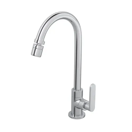 Torneira de Mesa para Cozinha com Bica Móvel Cromado