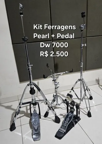 Ferragens Pearl+Pedal DW 7000