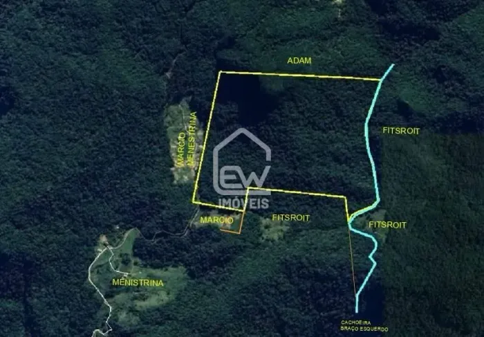 Área com Potencial para Compensação Florestal com 500.000,00m², Bacia do Itapocu, em São B