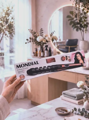 Modelador de Cachos Mondial Spiral Infinity - Cachos Perfeitos em Minutos!<br>