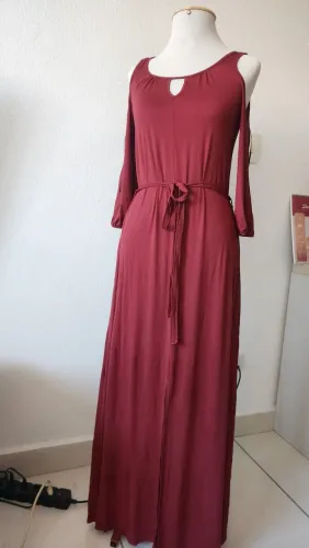 Vestido longo em malha dia das mães