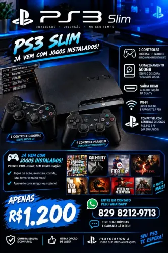 Ps3 em ótimas condições 