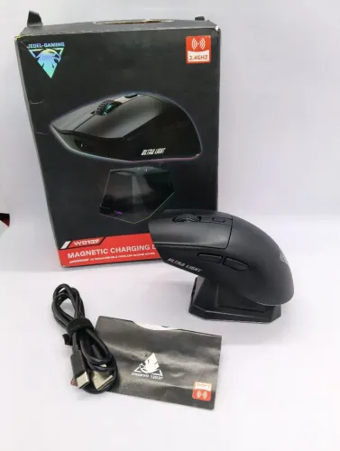 ? Mouse Gamer Sem Fio Jedel WD139 + Base de Carga RGB