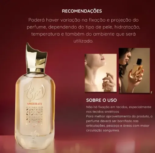 Perfume Feminino Ameerati Al Wataniah Eau de parfum 100ml