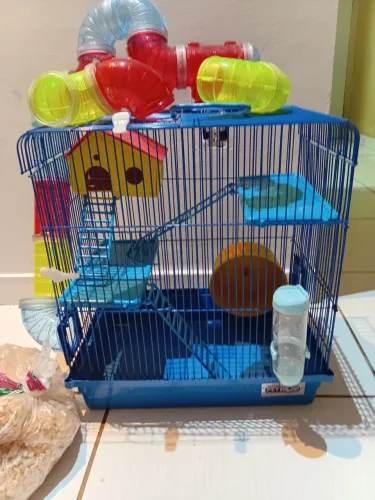 Gaiola para hamster 3 andares