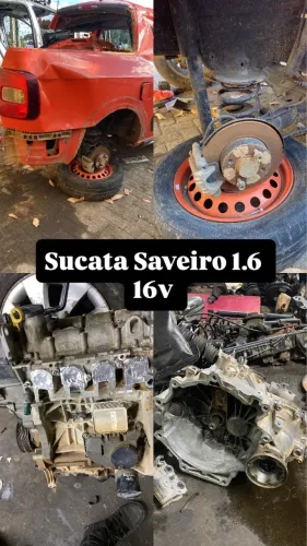 Sucata saveiro cros 2015 tampa motor pinça rodas caixa 