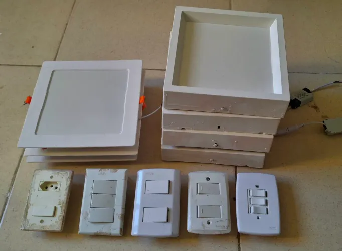 LOTE LUMINARIAS DE LED TUDO POR 100