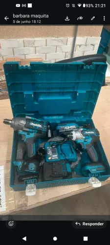 kit parafusadeira e chave de enpacto nova nunca usada