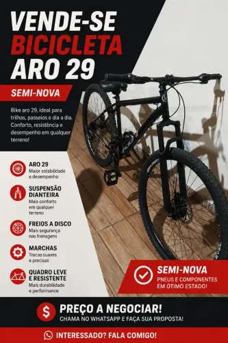 Bicicleta semi nova!