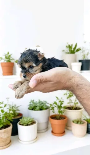 Yorkie Fêmea Encantadora