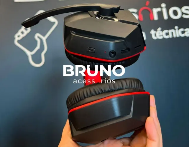 Headset gamer com Bluetooth e conexão sem fio / p2 para computador e console