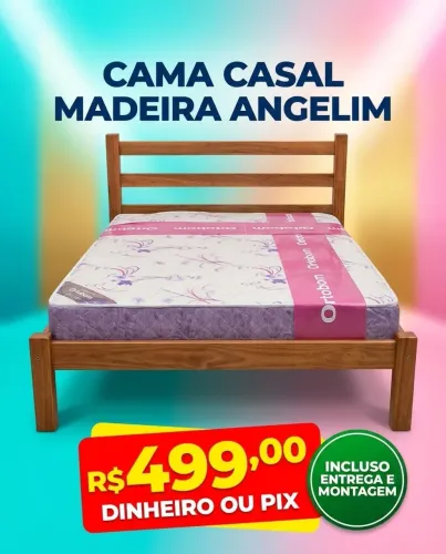 Cama Casal Angelim R$ 499,00 Nova