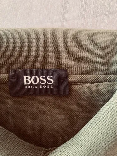 Polo Masculina Verde Musgo Tam M - Hugo Boss