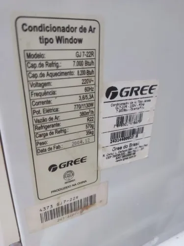 Ar condicionado janela 7500btu