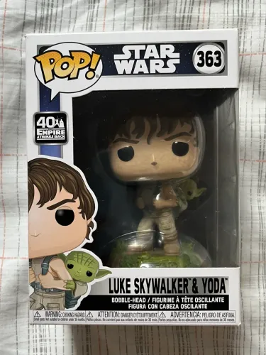 Funko pop Luke Skywalker e Yoda