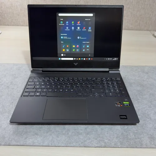 Notebook HP Victus 15 Gamer - Ryzen 7 RTX 3050 Ti 16GB RAM SSD 512GB 144Hz (Garantia)