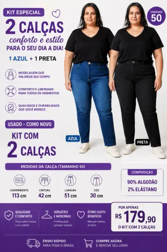Kit Calça jeans  Usado - Como novo