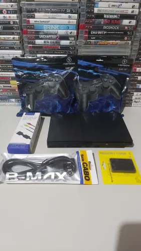 Ps2 completo com vários jogos ( Leia a descrição )