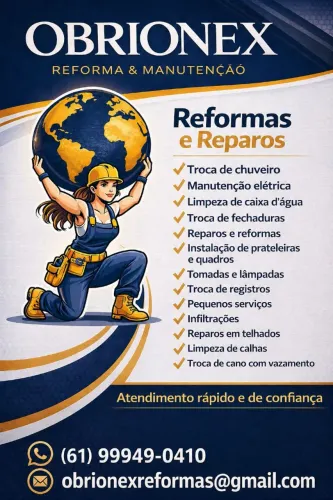 Reformas e Reparos Residenciais - Atendimento Rápido e Confiável | Obrionex