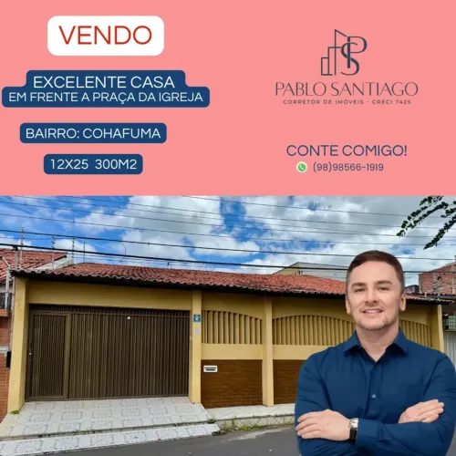 Excelente imóvel para VENDA no Cohafuma
