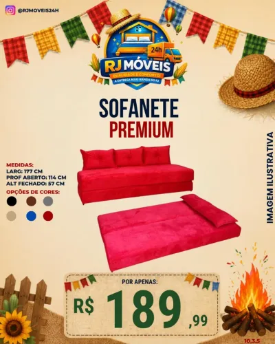 Sofánet de luxo com pé ou sem pé 
