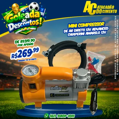 Mini Compressor De Ar Direto 12v Advanced Chiaperini
