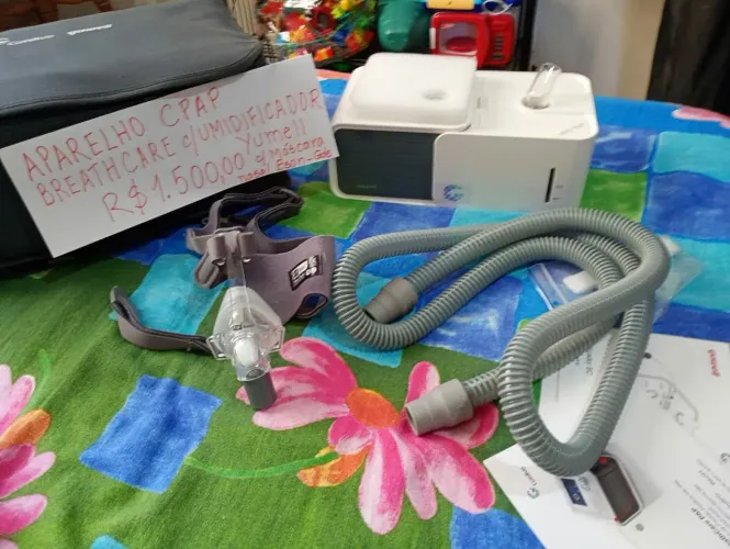 Aparelho CPAP Yuwell - Umidificador e Máscara Nasal