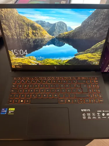 Acer Nitro V15 i9 13ª Geração RTX 4060 16GB RAM SSD 512GB 165Hz Novo + NF