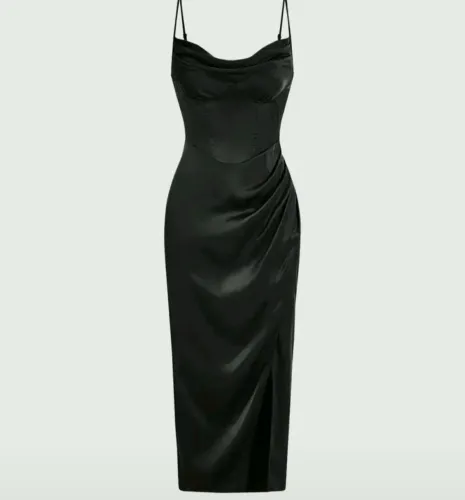 Vestido longo preto M