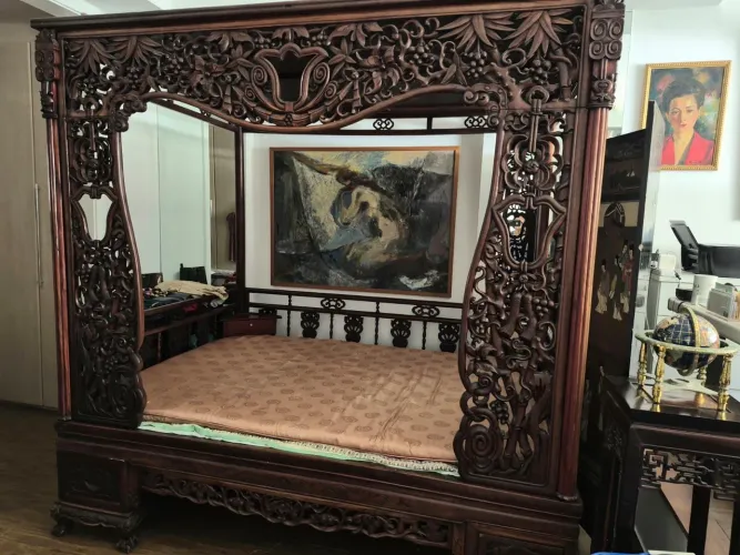 Cama Chinesa Original China de 1930.