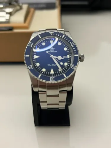 Relógio ADDIESDIVE Masculino Azul Diver Aço Inoxidável 200M