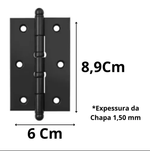 Dobradiças Pretas