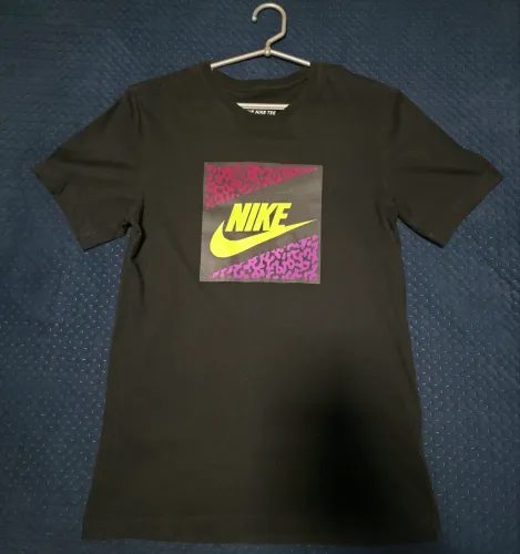 Camiseta Nike Estampada Preta Tam. P (Original)