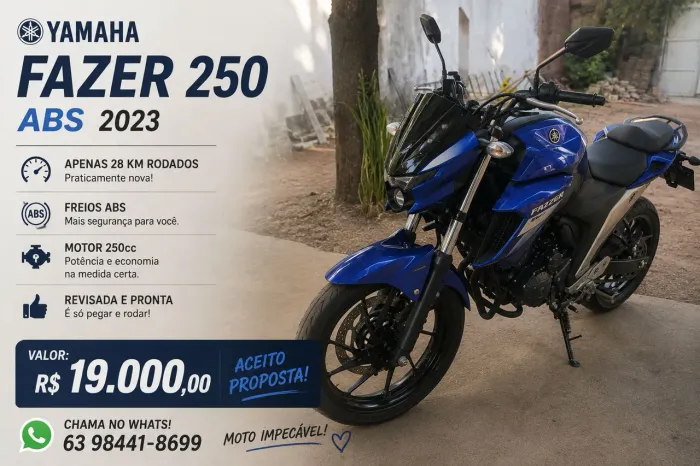 ? VENDO YAMAHA FAZER 250 ABS 2023<br>