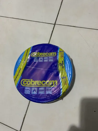 Cabo Fio Flexível Cobrecom 2,5mm Azul 100 Metros Novo Fechado