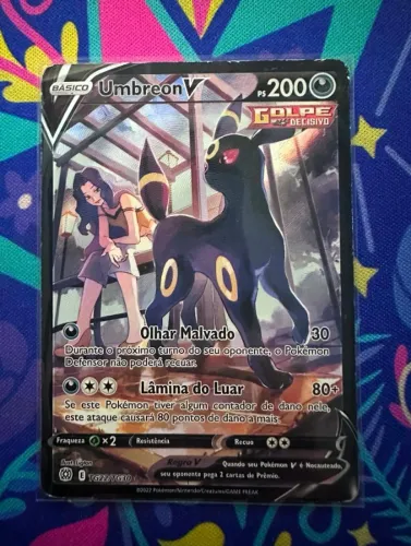 Carta Umbreon V MP Astros Cintilantes Pokemon TCG