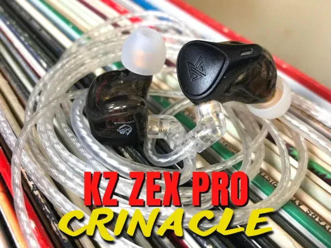 Fone KZ Retorno de Palco KZ ZEX PRO Crinacle CRN Preto 6 Drivers - Monitor de palco In Ear