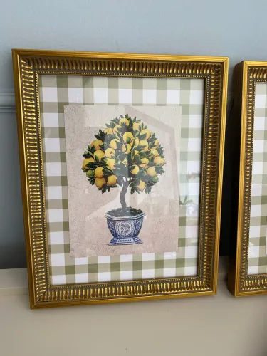 Quadros limão siciliano par